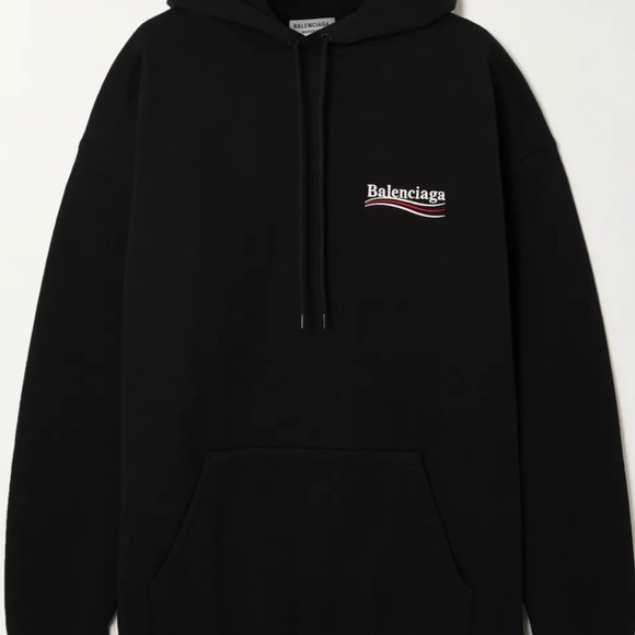 BLACK BALENCIAGA HOODIE (SIZE M) GREAT CONDITION! - Picture 2 of 2